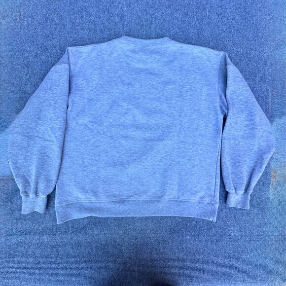 Alabama VTG Red Oak Sportswear Sweatshirt Adult Medium Gray Script Chenille Logo - Picture 3 of 7